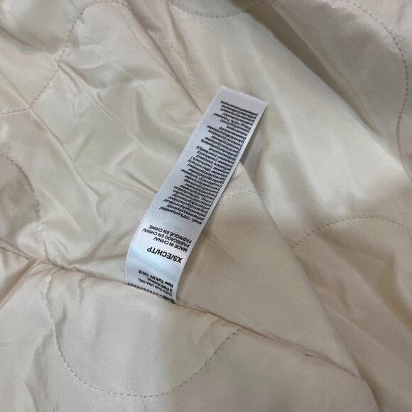 Florence by Mills Oversize Quilted Bomber Jacket Whitecap Grey XS NWT - Picture 10 of 16